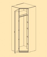 Шкаф угловой 1–но дверный