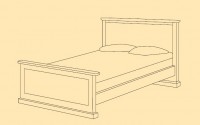 Кровать с изножьем 120х200